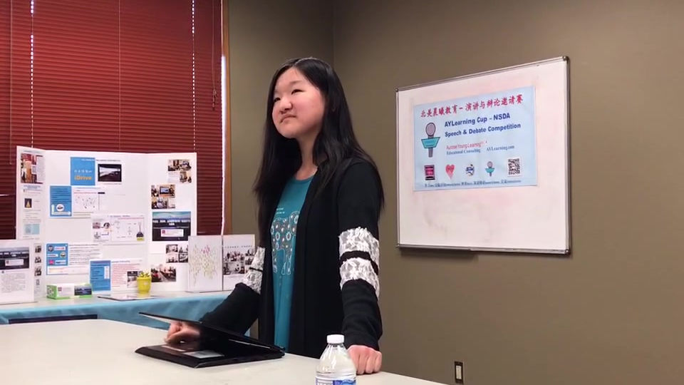 2019 AYL champion debater sharing